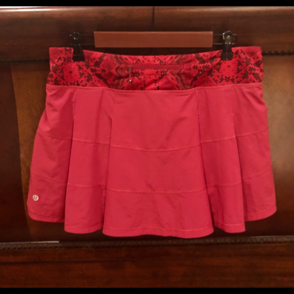 Lululemon Pace Rival Skirt 10 Tall Cranberry